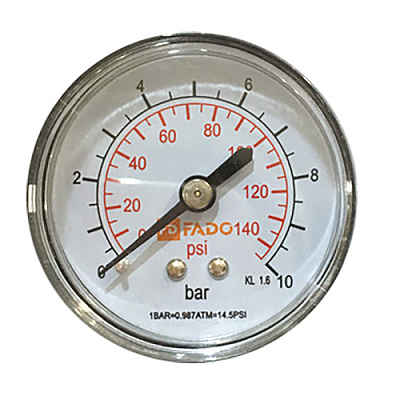 Манометр FADO S.r.l фронтальний Д50 1/4