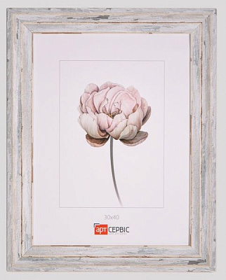 Рамка для фото Арт-Сервіс ЭА-01700 30х40 см білий із сірими вставками