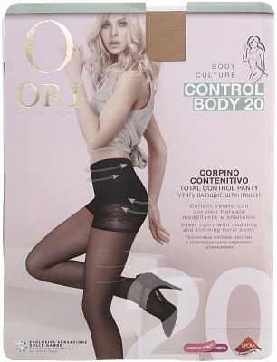 Колготки женские ORI Control Body 20 Den Nature р. 3 нейтральный 1 пар 