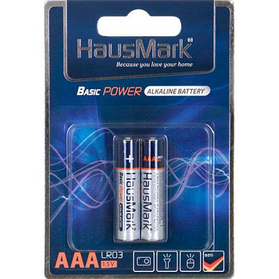 Батарейка HausMark Basic Power ААА 2 шт. (MST-AL2ААА)