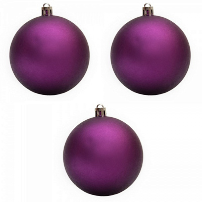 Набор елочных шаров Девилон 251468 d80 мм 3 шт./уп. 