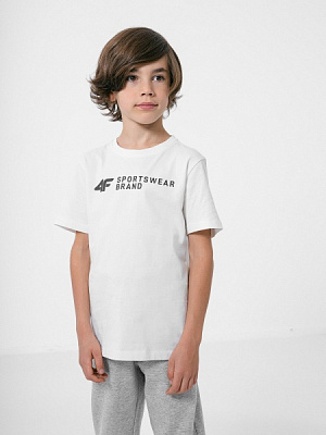 Футболка 4F T-SHIRT JTSM003 HJZ22-JTSM003-10S р.164 белый