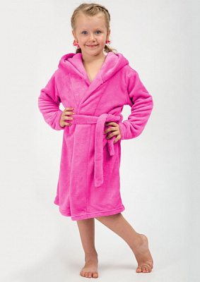 Халат детский для девочек Roksana Ушки р.164 розовый 