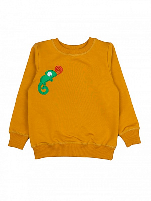 Свитшот для мальчика Luna Kids Хамелеон р.80 горчичный 