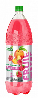 Напиток Біола Малина-персик 2 л 