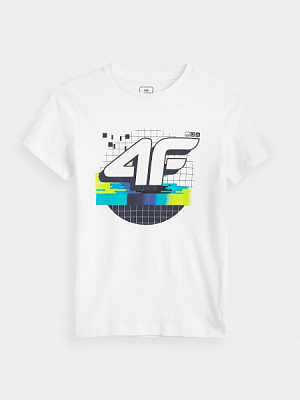 Футболка 4F HJZ21-JTSM003-10S р.140 белый