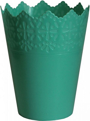 Горщик Оранжерея для вазонів «Корона» круглий 2л бірюзовий