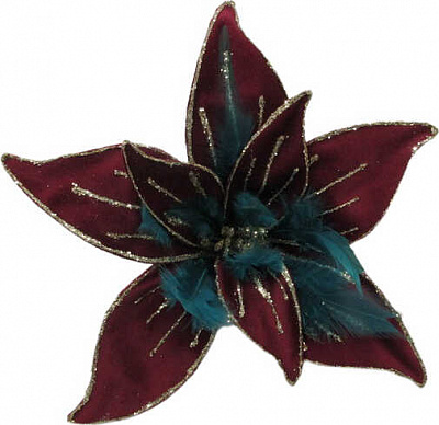 Декоративна фігура New Star квітка вельвет 30 см