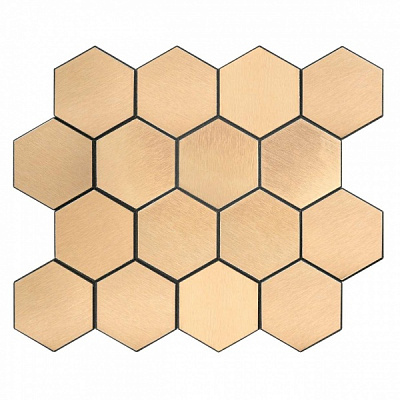 Декоративная панель EMERGO самоклеющая Шестиугольник XL Медь Home Inspire 