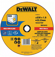 Круг отрезной DeWalt INOX 230 x 1,6 x 22,23 мм DT43909