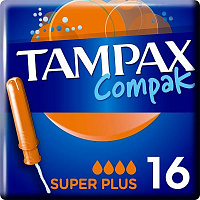 Тампони гігієнічні Tampax Compak super plus 16 шт.