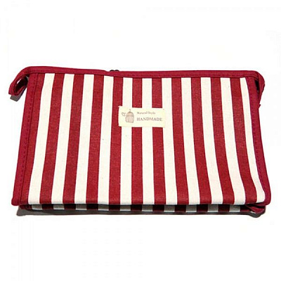 Косметичка Полоска Макси B5111 красный 