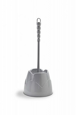 Йоржик для унітаза VOLVER Lotus сірий 20703