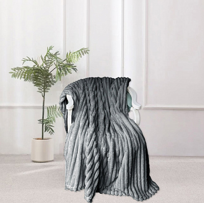 Плед Velvia 160x220 см сірий La Nuit