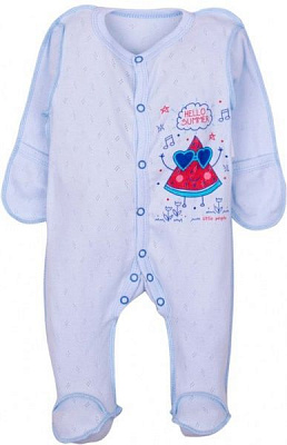 Комбінезон Маленькие люди 1070-123 р.50-56 білий із різнокольоровим