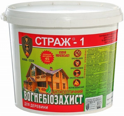 Вогнебіозахист Страж-1 ХМББ суха суміш, відро 5 кг