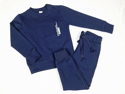 Спортивный костюм Luna Kids 1 д/х р.110 темно-синий 