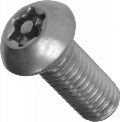 Гвинт антивандальний А2 Torx Pin М6x25 мм