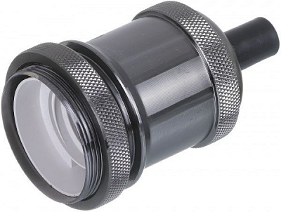 Патрон электрический EMT с гайкой 3 E27 металл черный 22-0131У