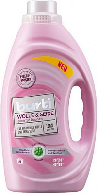 Гель для обробки перед пранням Burti для вовни та шовку Wolle&Seide 124234 1,45 л 1,57 кг