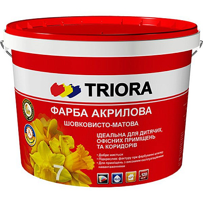 Фарба Triora Інтер'єрна шовковиста 1 л