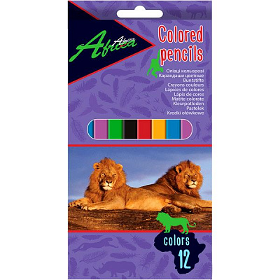 Олівці кольорові Africa E11610 12 шт. Economix