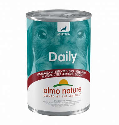 Консерва для дорослих собак для усіх порід Almo Nature Daily Menu з качкою 400 г