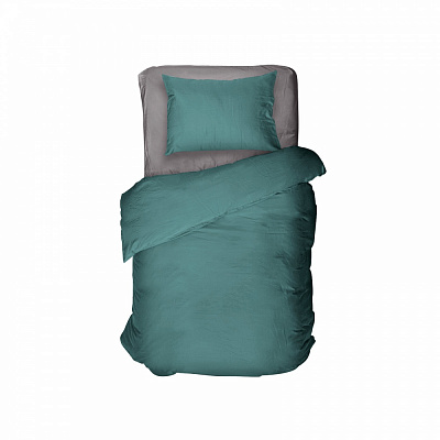 Комплект постельного белья Mono поплин 1,5 зеленый Luna