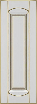 Фасад для кухни Грейд Белый патинированный золотом №383 713x260 Аркьюит