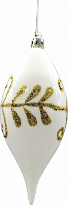 Набор елочных игрушек Сосульки белый 14 см 2 шт./уп. 