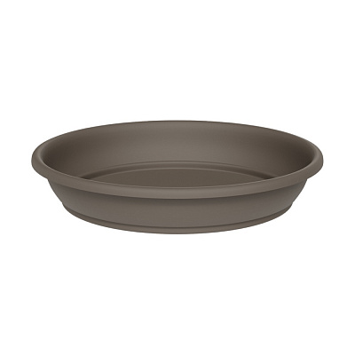 Піддон BASIC ROUND пластик серо-коричневый 46 см (33154046406) TeraPlast