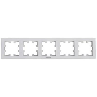 Рамка п'ятимісна Panasonic Karre Plus 55 горизонтальна білий WDTF08052WH-UA1