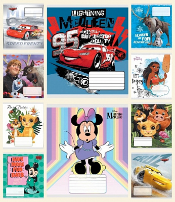 Зошит 12 аркушів в лінію Дісней ТЕ 5034 Тетрада