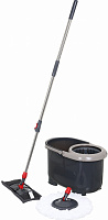 Комплект швабра и ведро с механическим отжимом для пола OBERY 2 в 1 16 см в ассортименте