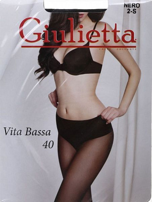 Колготки Giulietta nero VITA BASSA р. 2 40 den черный 