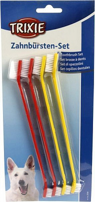 Набор TRIXIE Зубная щетка двусторонняя 4 шт 2558