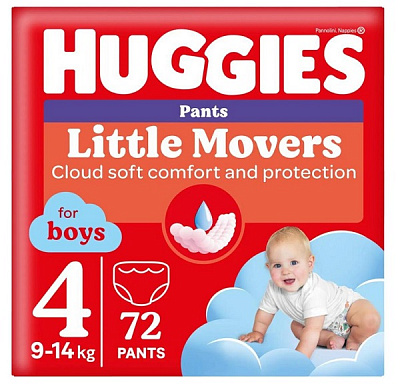 Подгузники-трусики Huggies Boy 4 9-14 кг 72 шт