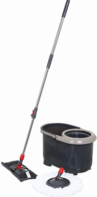 Комплект швабра и ведро с механическим отжимом для пола OBERY 2 в 1 16 см в ассортименте