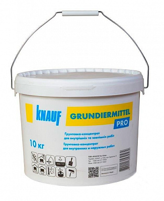 Грунтовка адгезионная Knauf GRUNDIERMITTEL PRO 10 кг 10 л