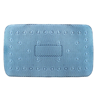 Килимок для ванної кімнати Arino з присосками 70x40 см блакитний