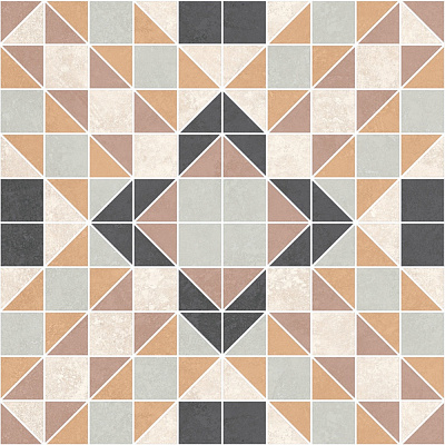 Плитка Allore Group Kompas Mosaic 45 F\DEC P NR Mat 47х47 см