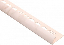 Уголок для плитки Salag внешний 151 ПВХ 9 мм 2,5м мрамор светло-розовый 