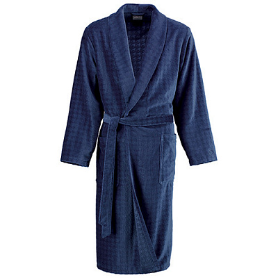 Халат чоловічий Cawo Shawl Collar р. 50 сапфір 17164116650