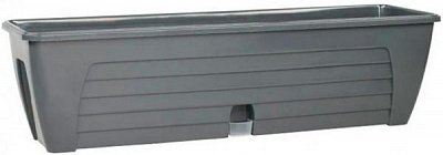 Ящик балконний Santino Lido з автополивом прямокутний 12,3л (LID600ANT) антрацит