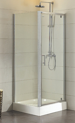 Душевое ограждение EGO квадратное распашное LEX CHROME 90х90х200 см