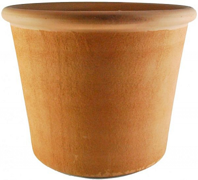 Горшок DEROMA Bordato Prima White круглый 12 л терракот (0P28WE08Z) 