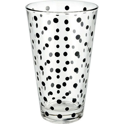 Набір склянок Borgonovo Coriandolo black 330 мл