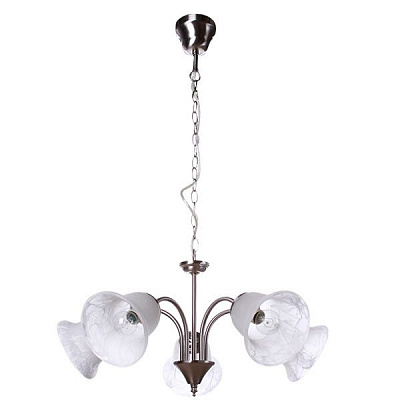 Люстра подвесная Laguna Lighting BORE 5xE14 матовый хром