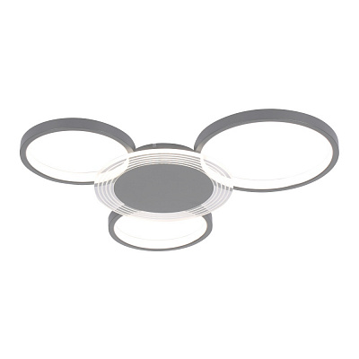 Люстра потолочная Miorro LED Vesta с пультом ДУ металл/пластик 3x50,4 Вт LED-модуль черный 51-311-096