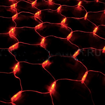 Гирлянда-сетка Джаз Лайт NTLD144-R-E встроенный светодиод (LED) 144 ламп 1,5 м